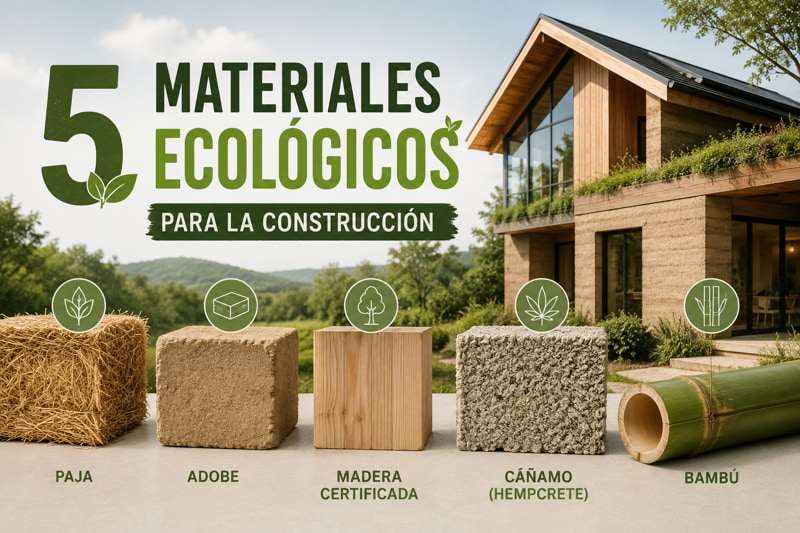 5 materiales ecológicos para la construcción